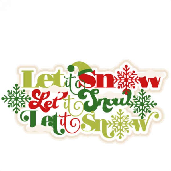 Let It Snow Transparent PNG Image