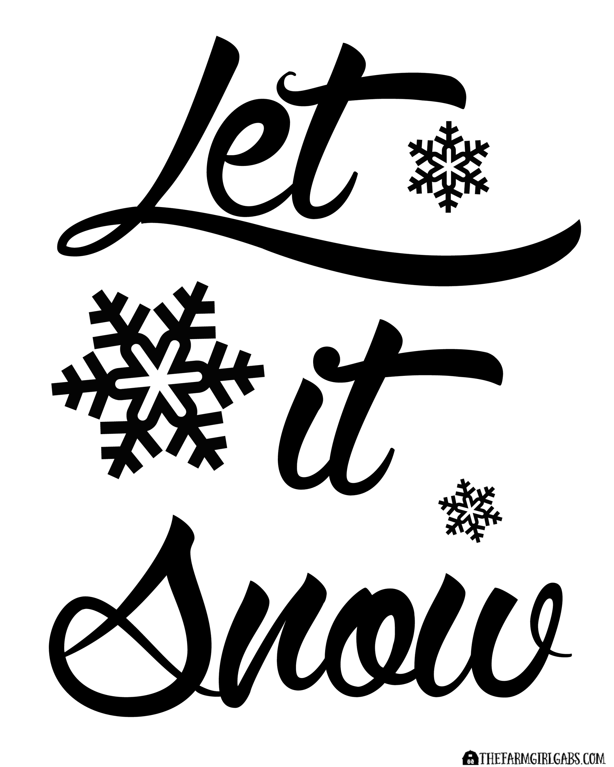 Let It Snow Transparent PNG Image