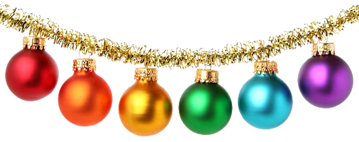 Christmas Colorful Bauble Transparent PNG Image