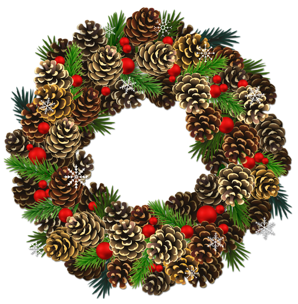 Christmas Pine Cone Transparent PNG Image