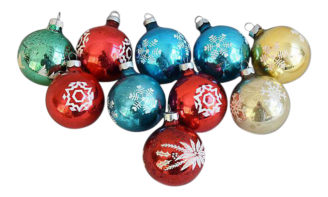 Ornaments Christmas Colorful Transparent PNG Image