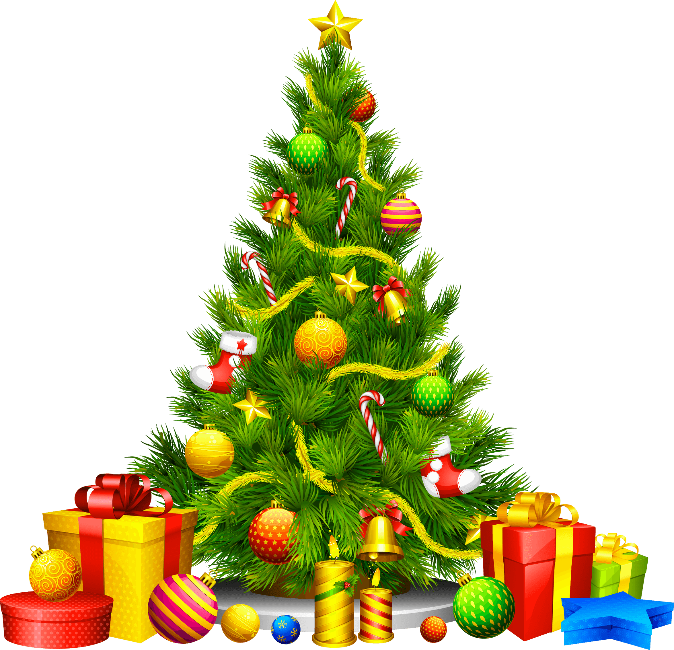 Gifts Fir-Tree Christmas Transparent PNG Image