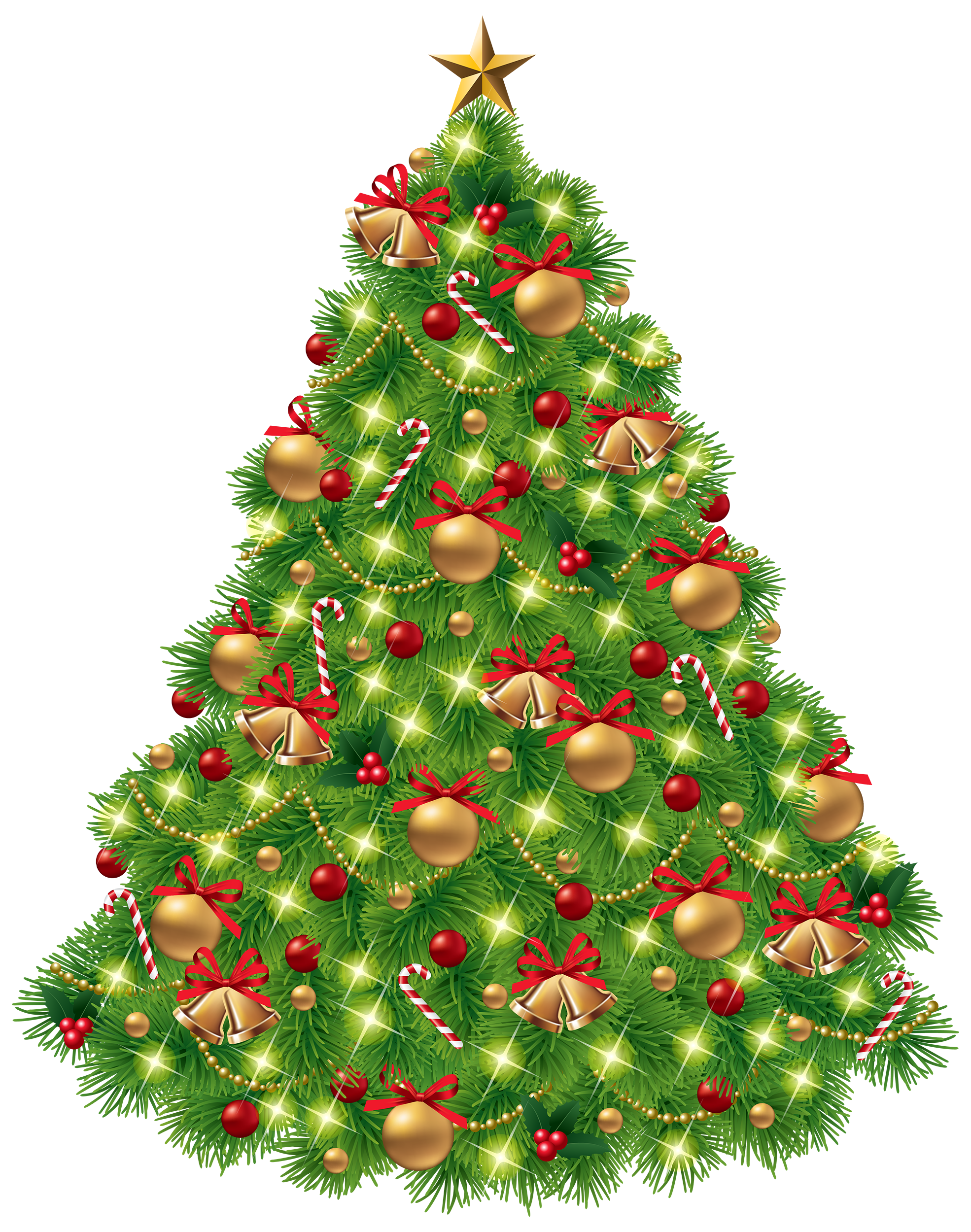 Fir-Tree Christmas Ornaments Transparent PNG Image