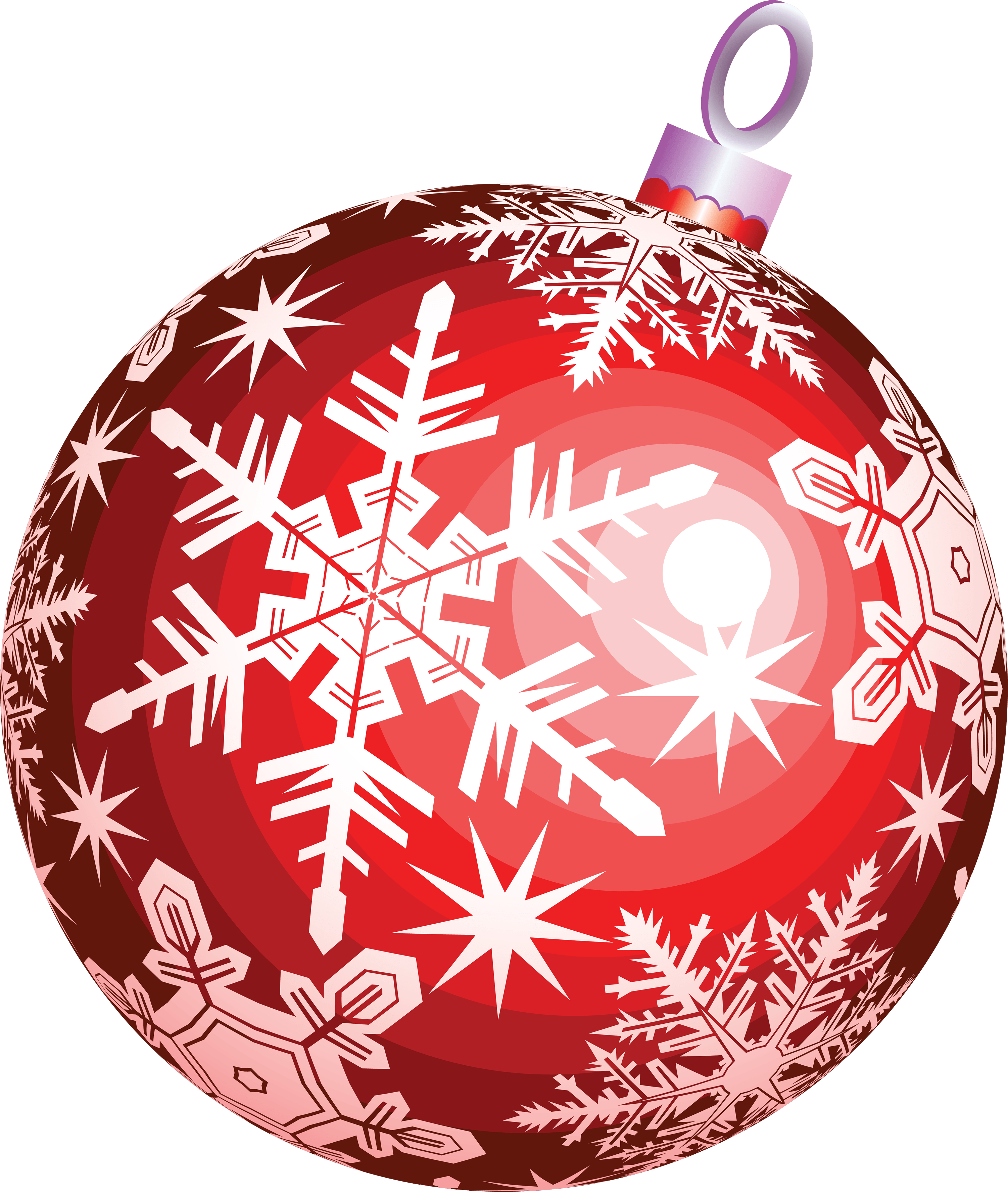 Red Christmas Ball Toy Transparent PNG Image