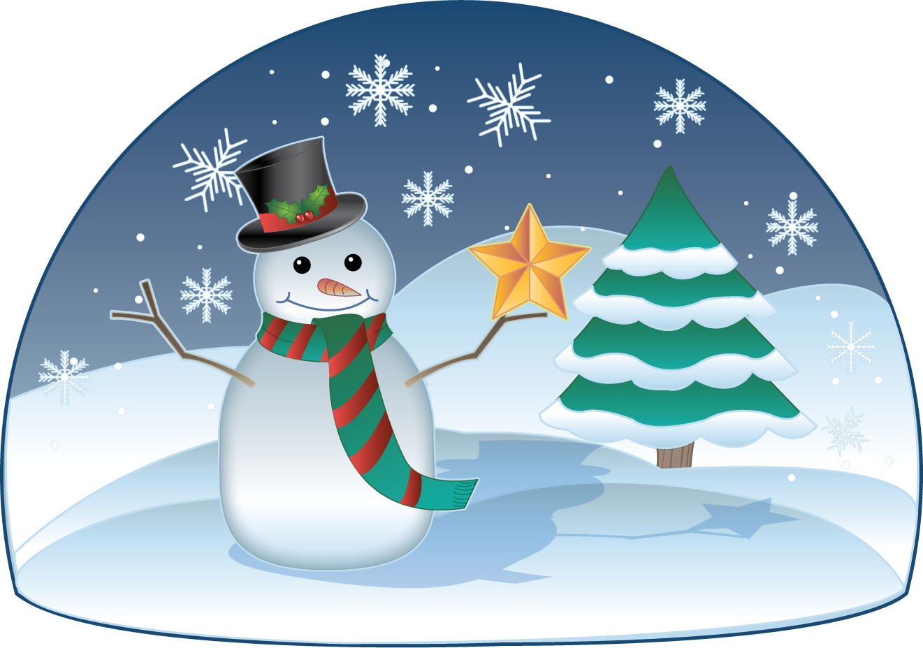 Christmas Scenes Transparent PNG Image