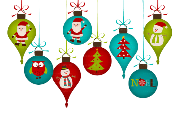 Christmas Ornaments Transparent PNG Image