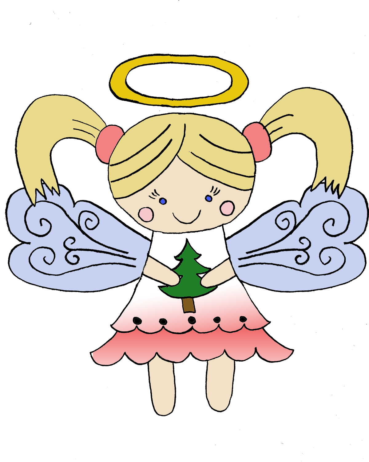 Christmas Angel Transparent PNG Image