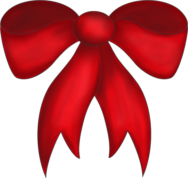 Christmas Bow Transparent PNG Image