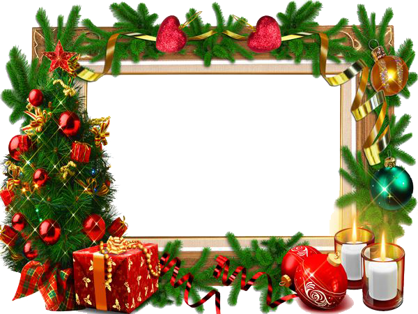 Christmas Frame Transparent PNG Image