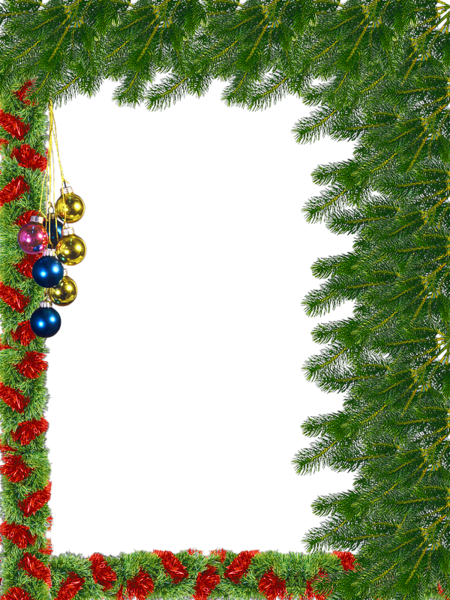 Christmas Frame Background Transparent PNG Image