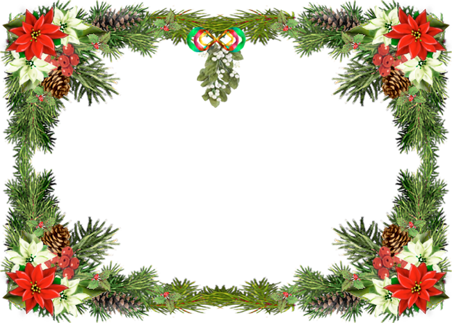 Christmas Frame Transparent PNG Image