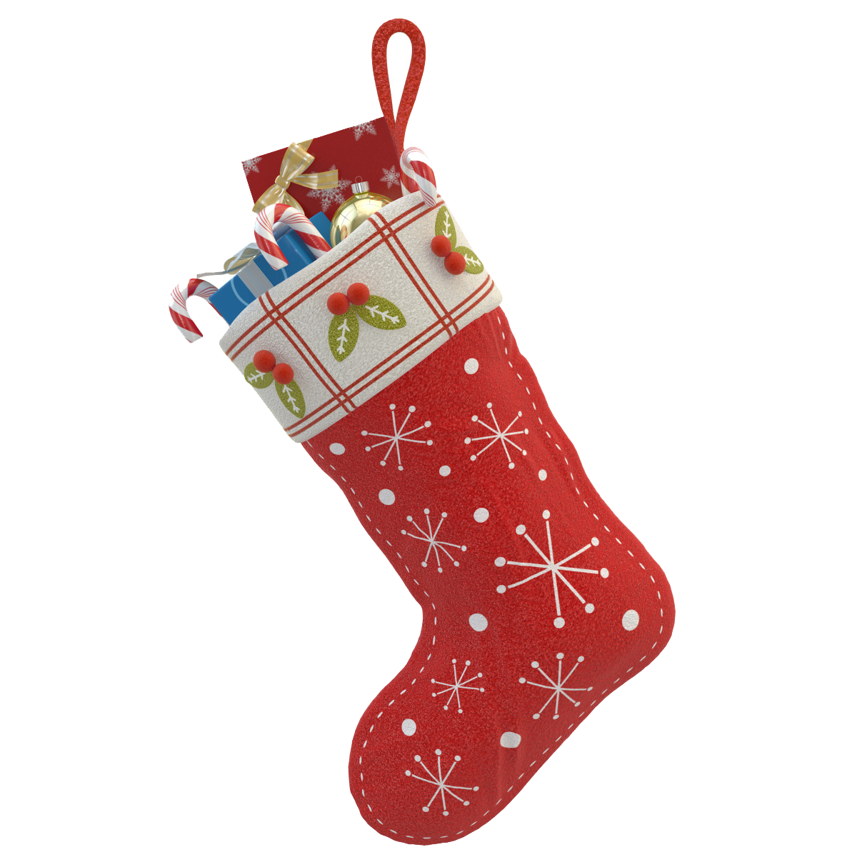 Christmas Stocking Transparent PNG Image