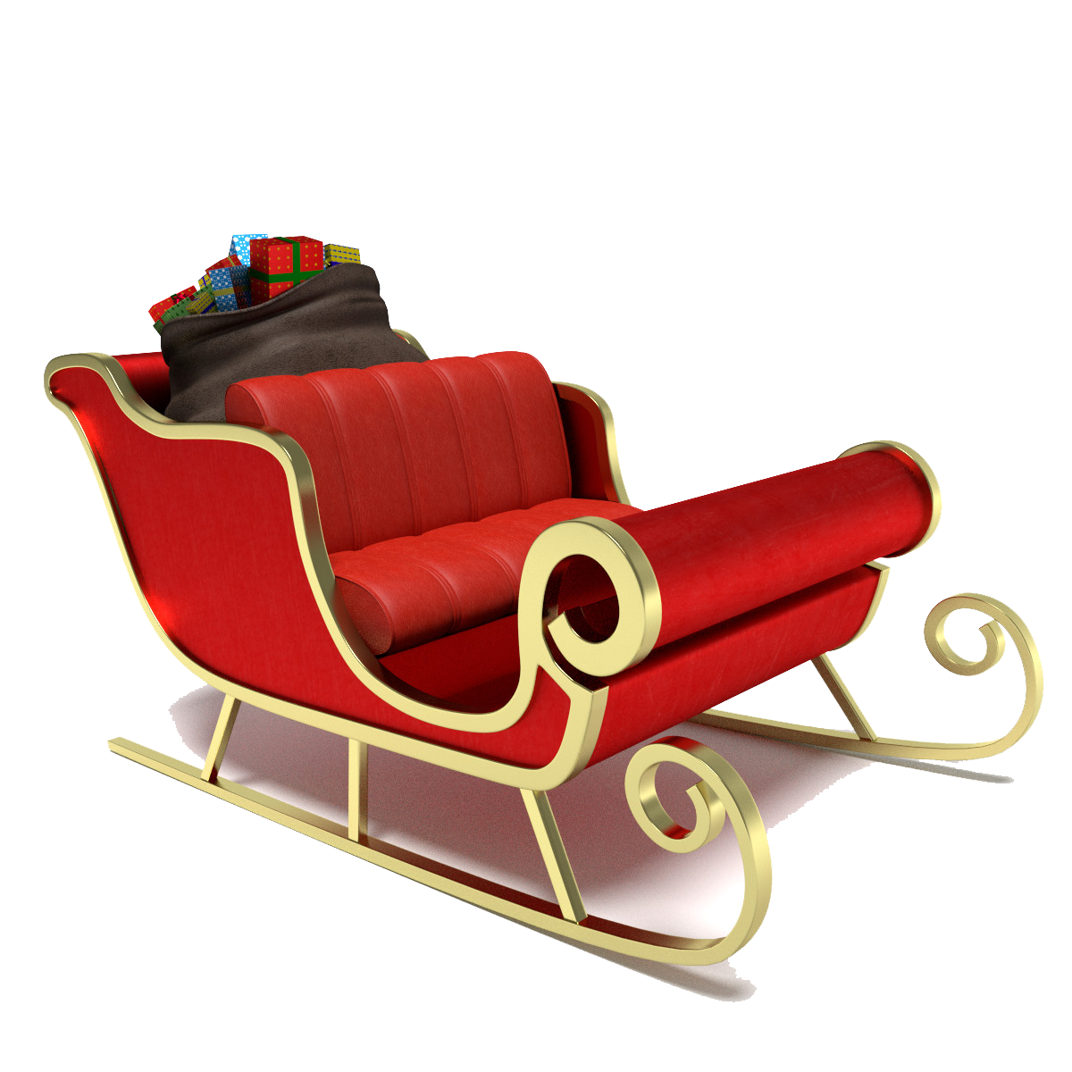 Sleigh Transparent PNG Image