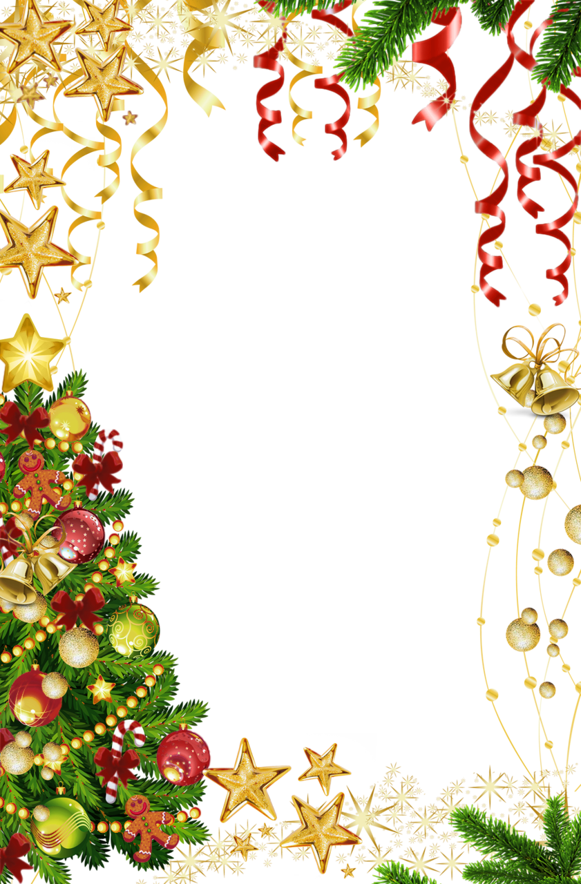 Christmas Border Background Transparent PNG Image