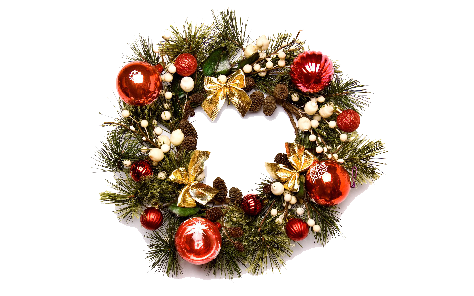 Christmas Wreath Transparent PNG Image
