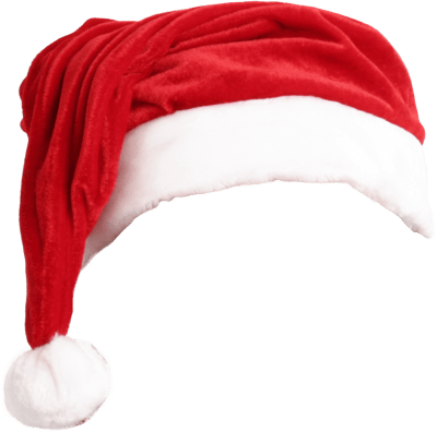 Christmas Santa Claus Red Hat Transparent PNG Image