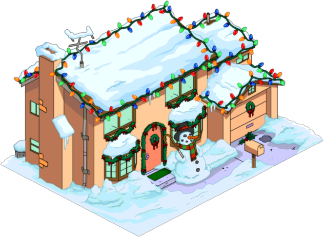 Christmas Home Background Transparent PNG Image