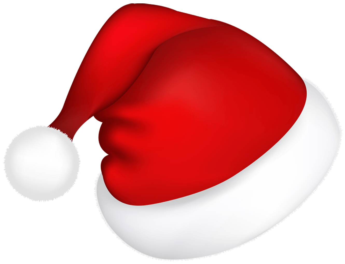 Christmas Santa Claus Red Hat Transparent PNG Image