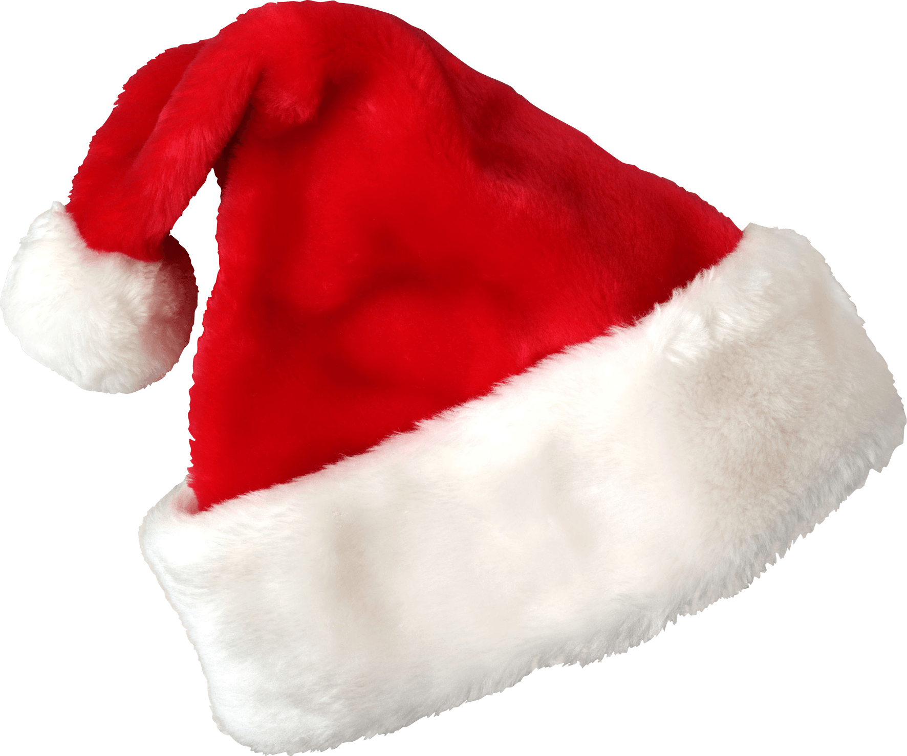 Christmas Santa Claus Red Hat Transparent PNG Image