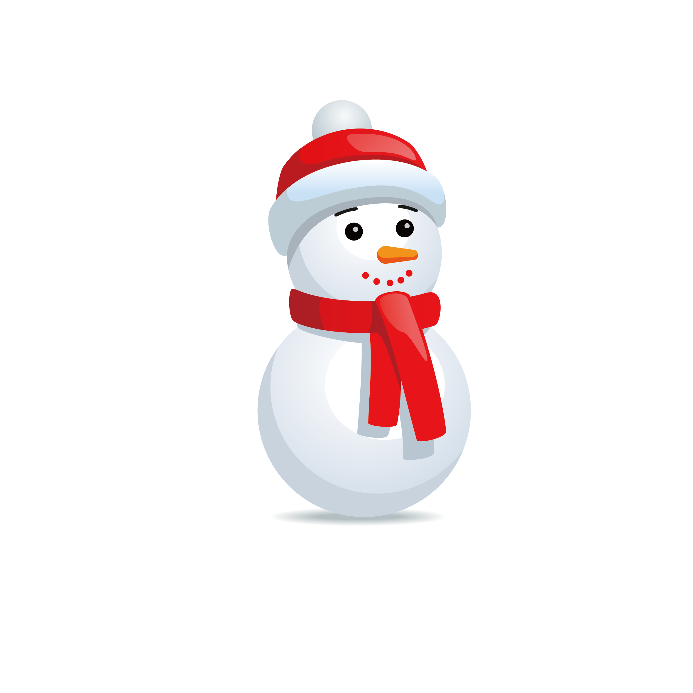 Snowman Vector Design Christmas Icon Transparent PNG Image