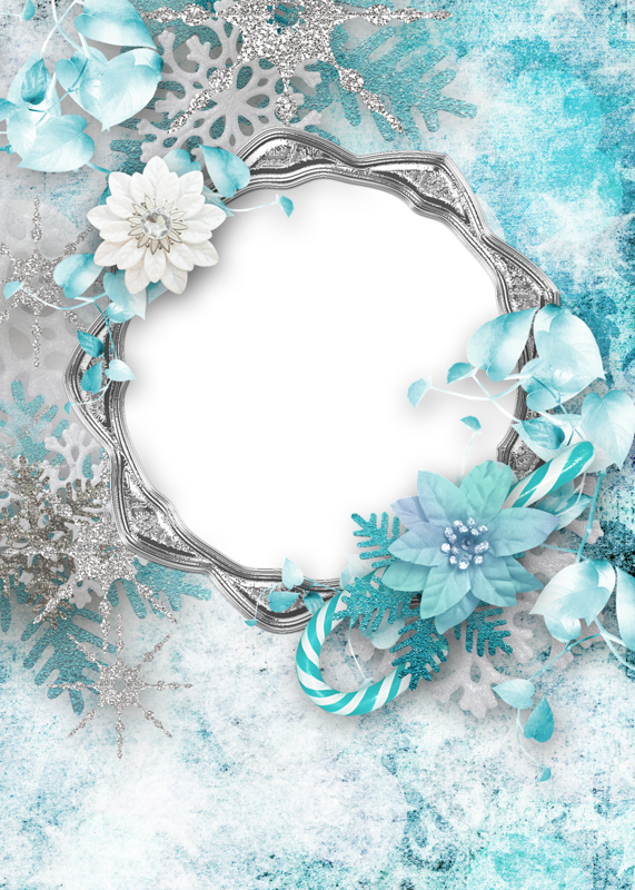 Flower Frame Decoration Paper Border Christmas Transparent PNG Image