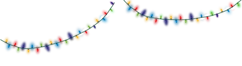 Christmas Lights Transparent PNG Image