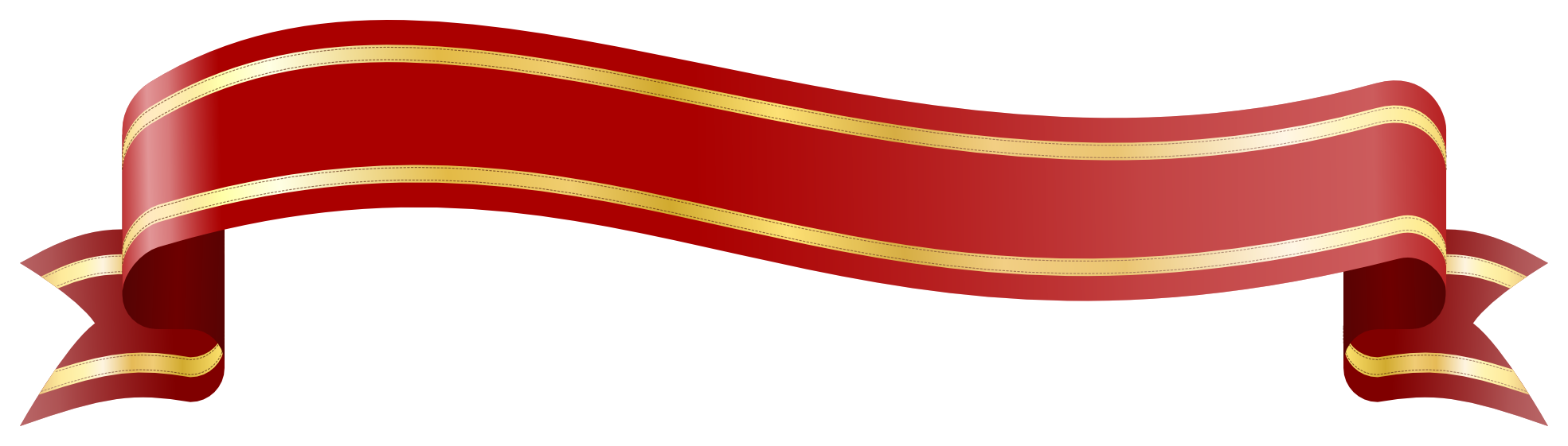 Christmas Ribbon Transparent PNG Image
