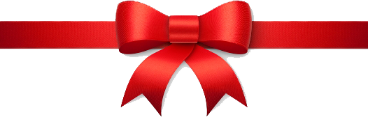Christmas Ribbon Transparent PNG Image