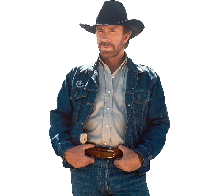 Cowboy Chuck Norris Transparent PNG Image