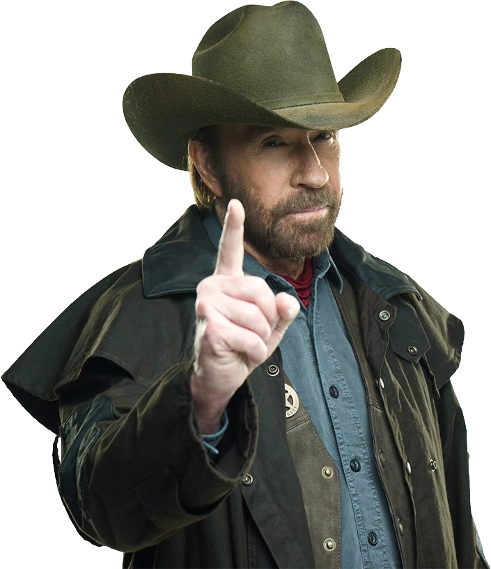 Cowboy Chuck Norris Transparent PNG Image