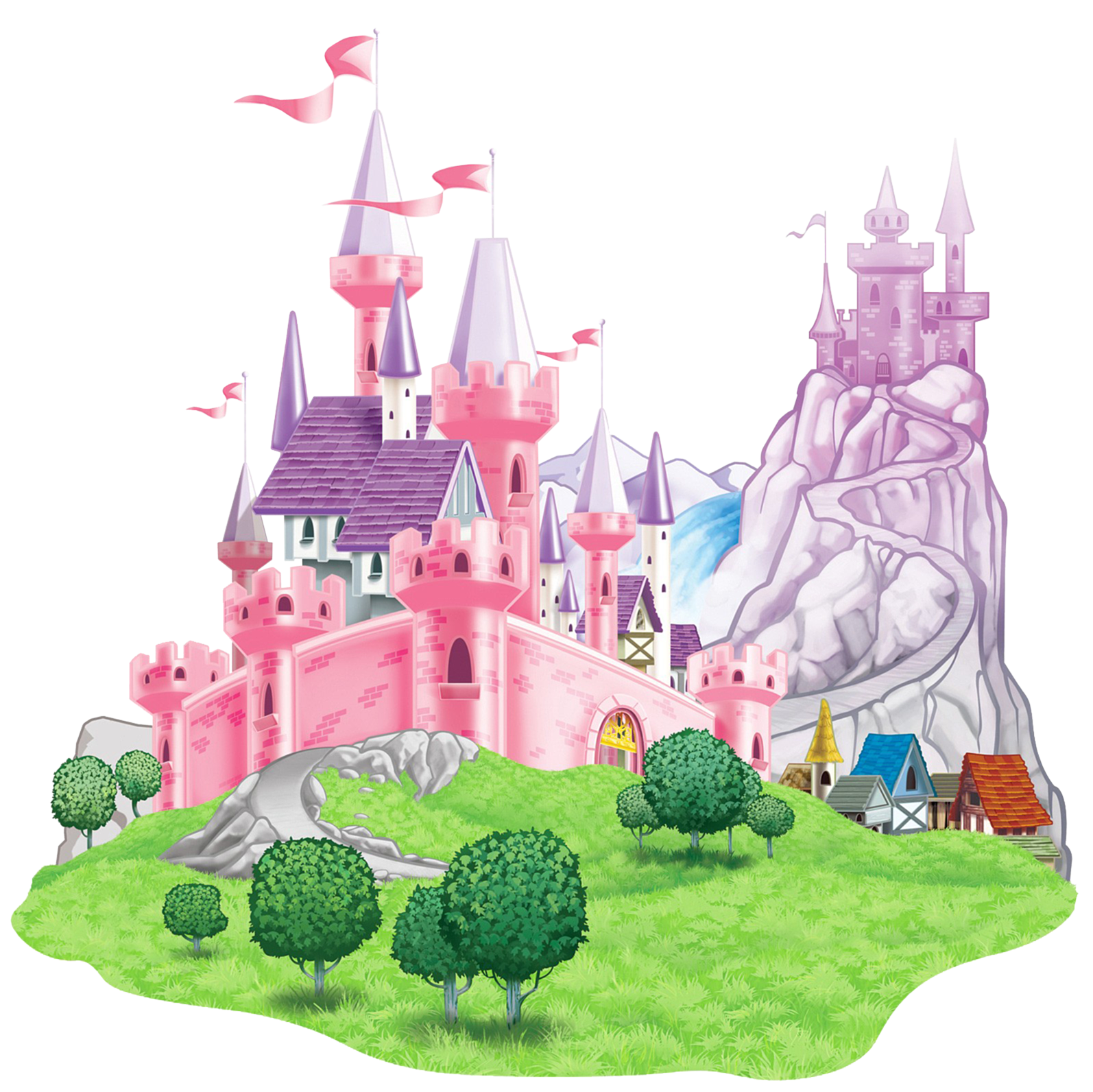 Ariel Belle Aurora Castle Princess Transparent PNG Image