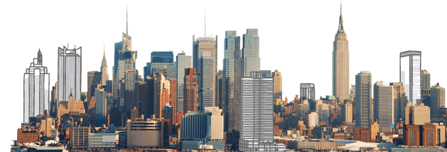 City Skyline York Transparent PNG Image