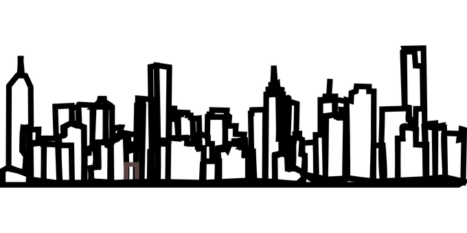 City Skyline York Transparent PNG Image