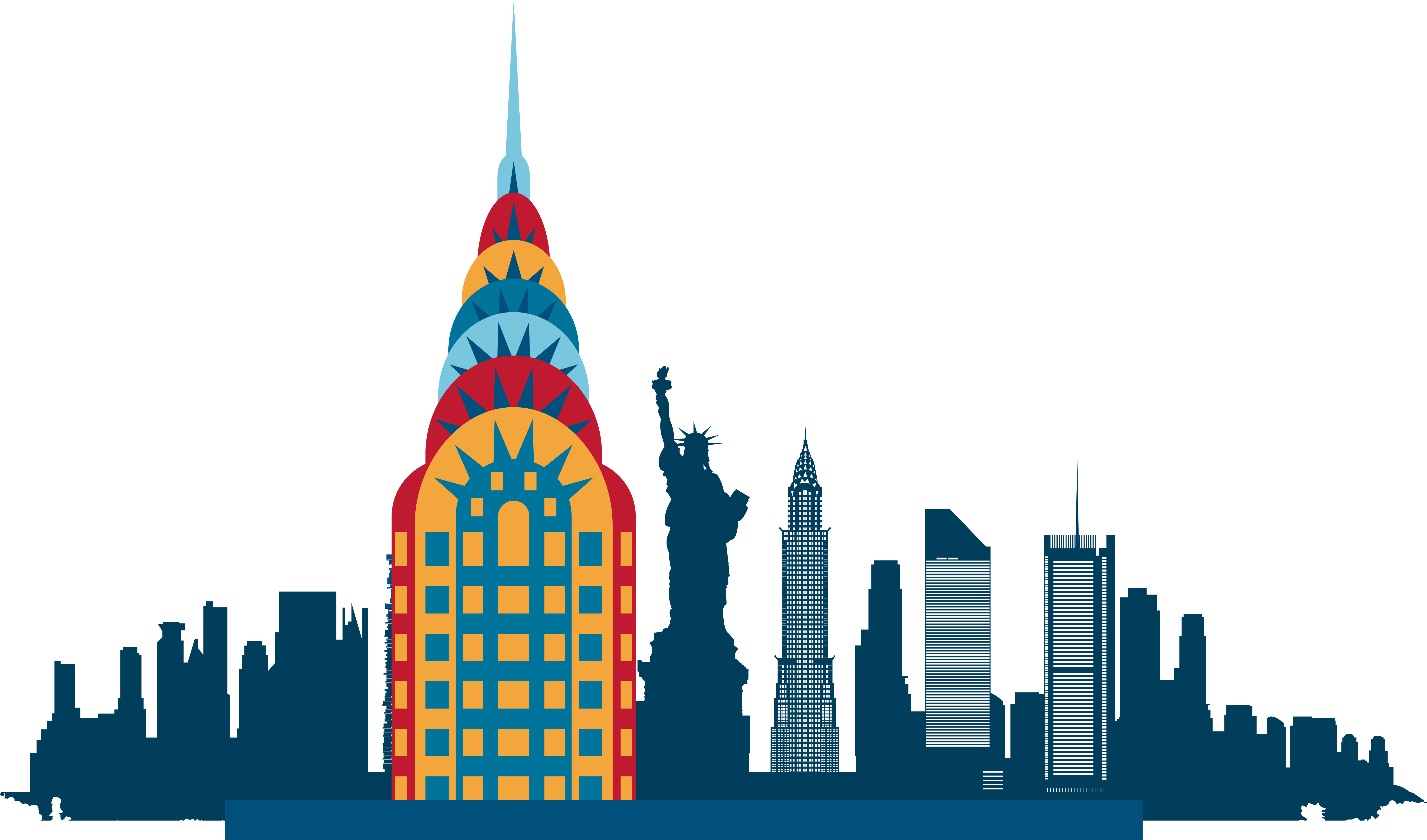 Skyline York Tower Transparent PNG Image