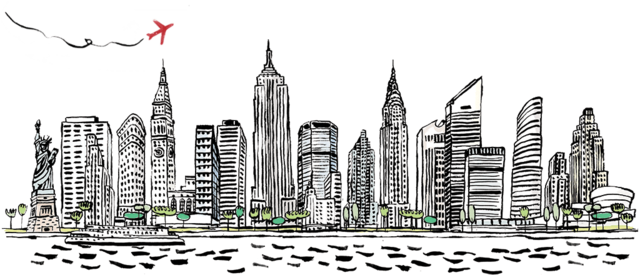 Skyline Vector York Transparent PNG Image