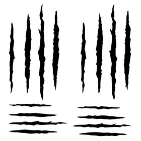 Claw Scratch 4 Transparent PNG Image