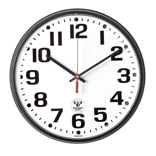 Wall Big Black Clock Transparent PNG Image