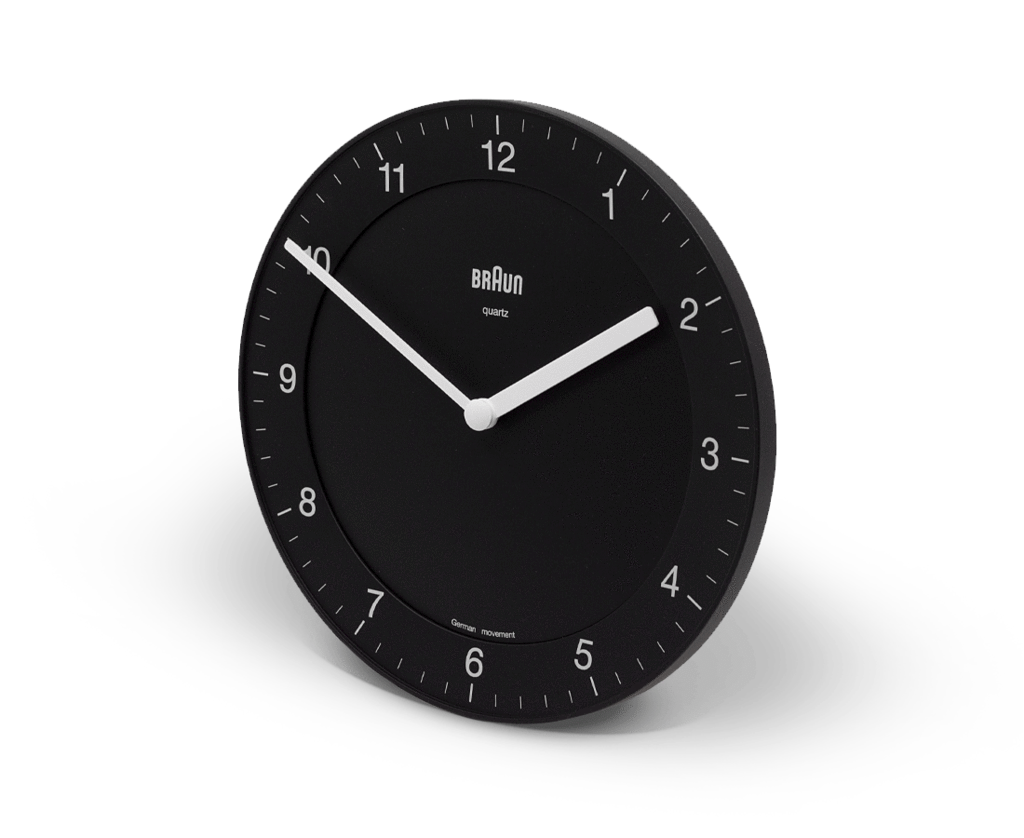 Wall Black Numbers Clock Transparent PNG Image