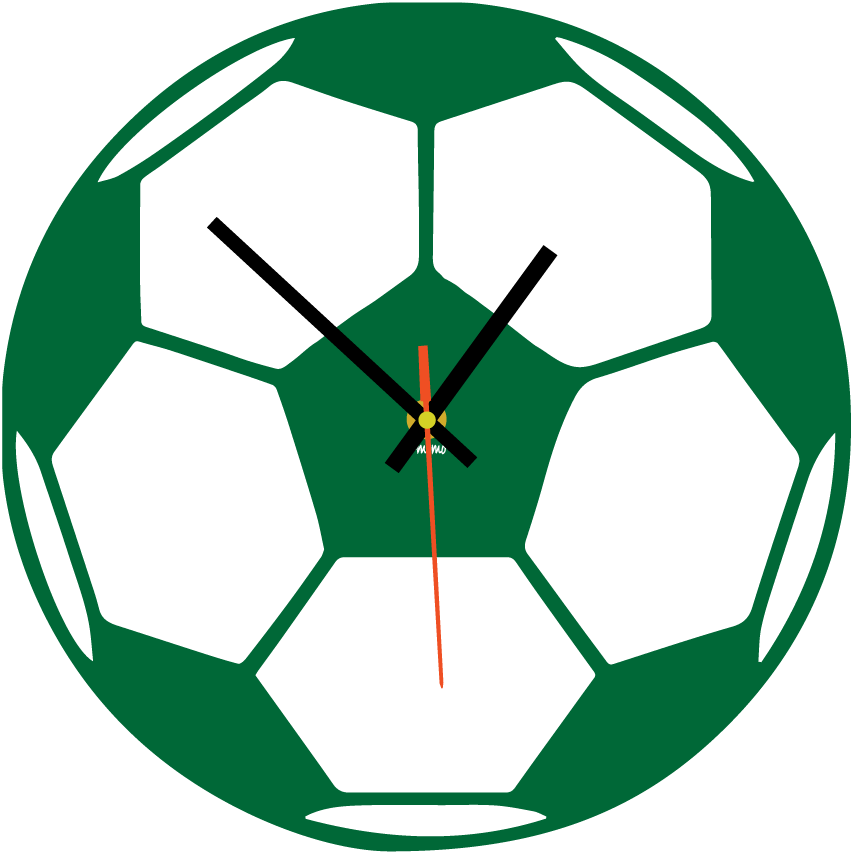 Wall Circle Green Clock Transparent PNG Image