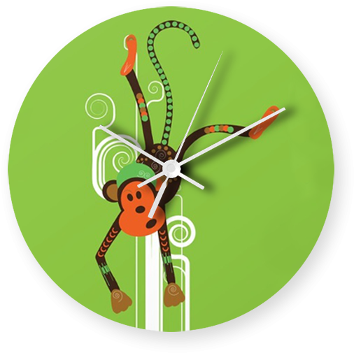 Wall Green Clock Transparent PNG Image