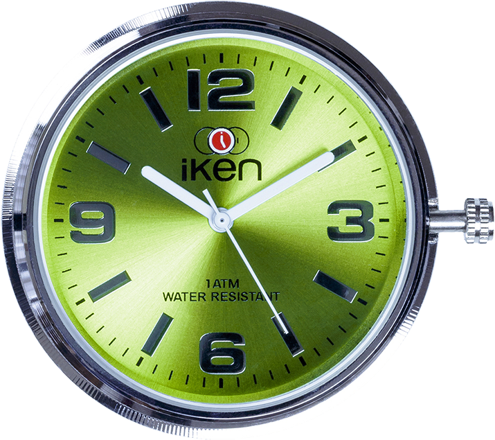 Wall Green Office Clock Transparent PNG Image