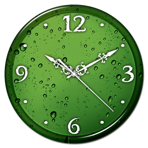 Wall Green Office Clock Transparent PNG Image