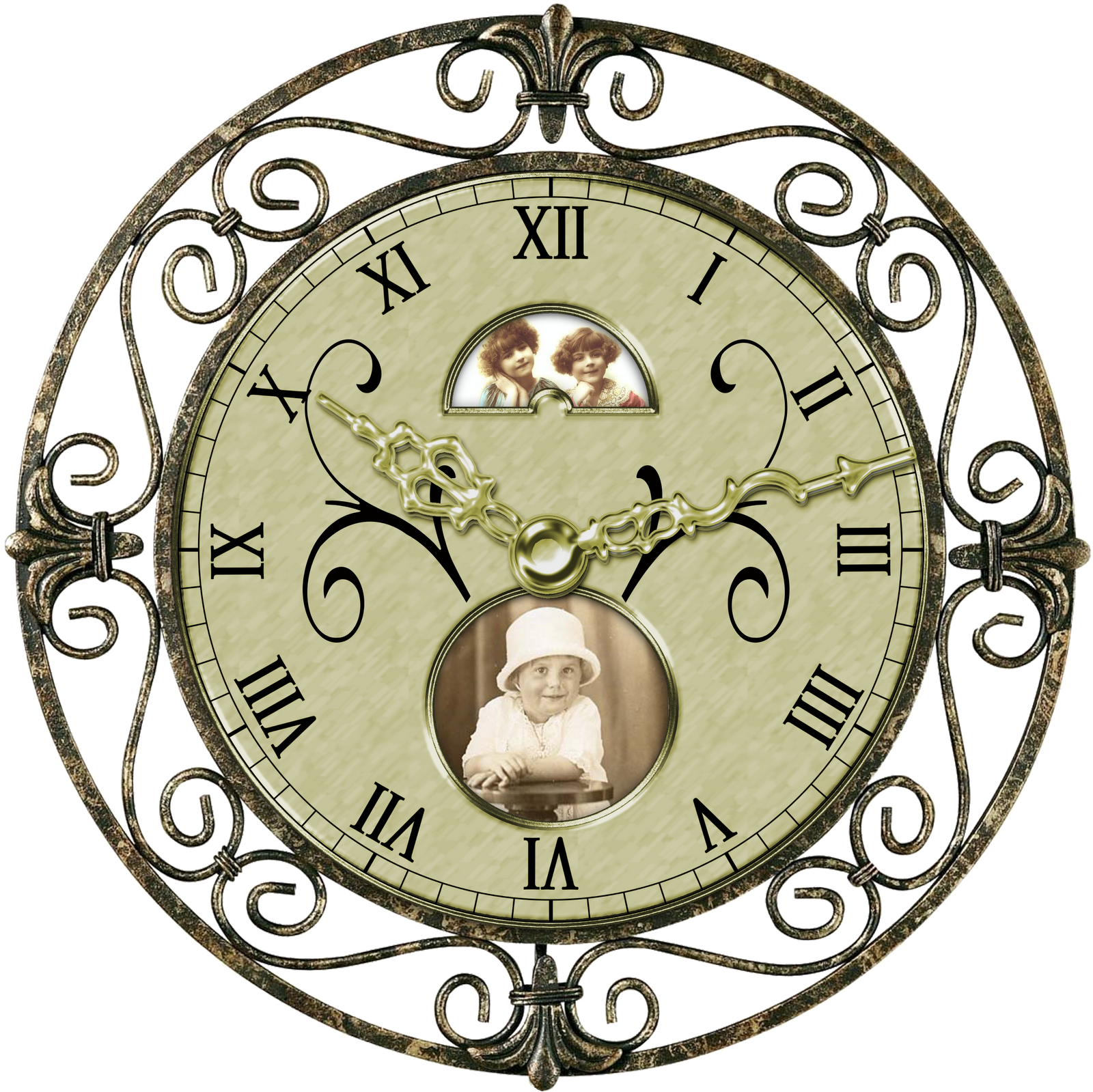 Vintage Clock Transparent PNG Image