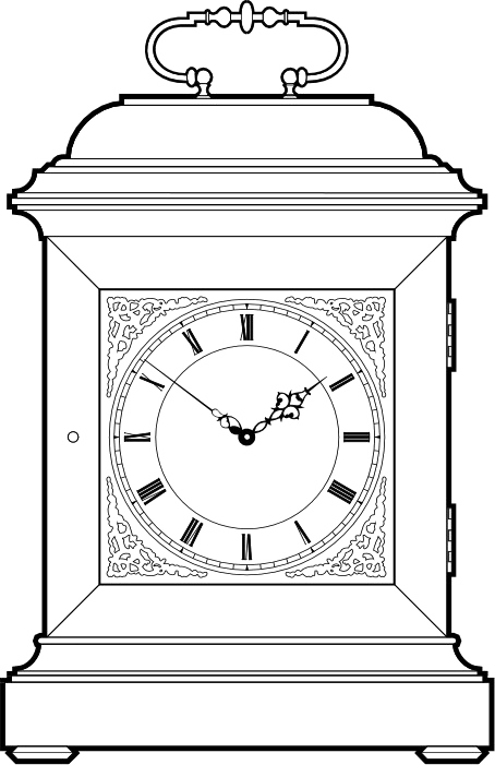 Bracket Clock Transparent PNG Image