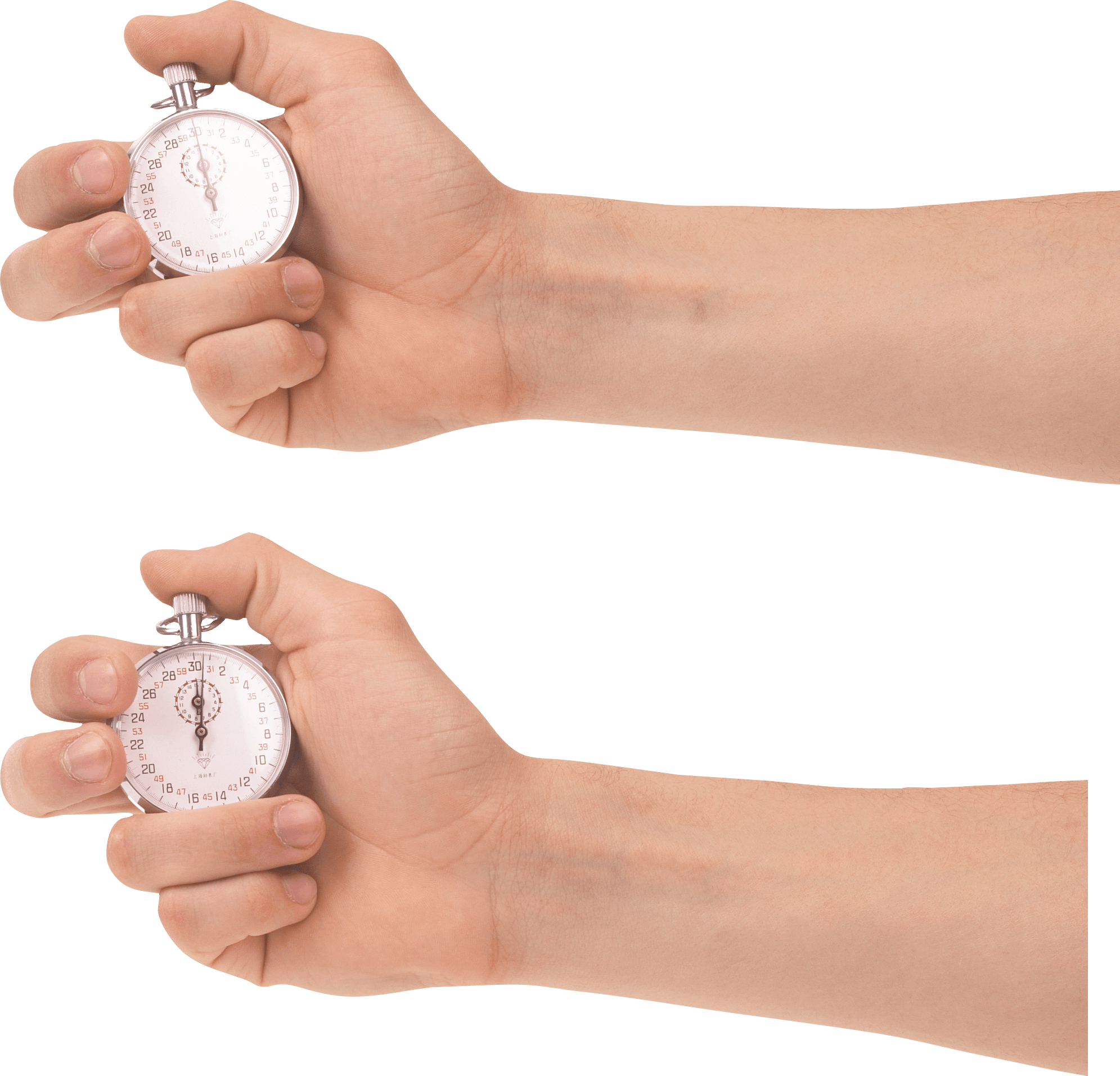 Stopwatch In Hand Transparent PNG Image