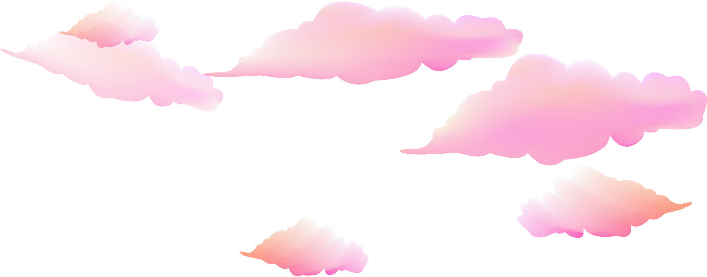 Pink Clouds Resource Upload Frame Transparent PNG Image