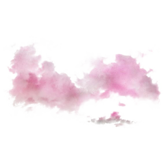 Pink Clouds Cloud Ink Transparent PNG Image