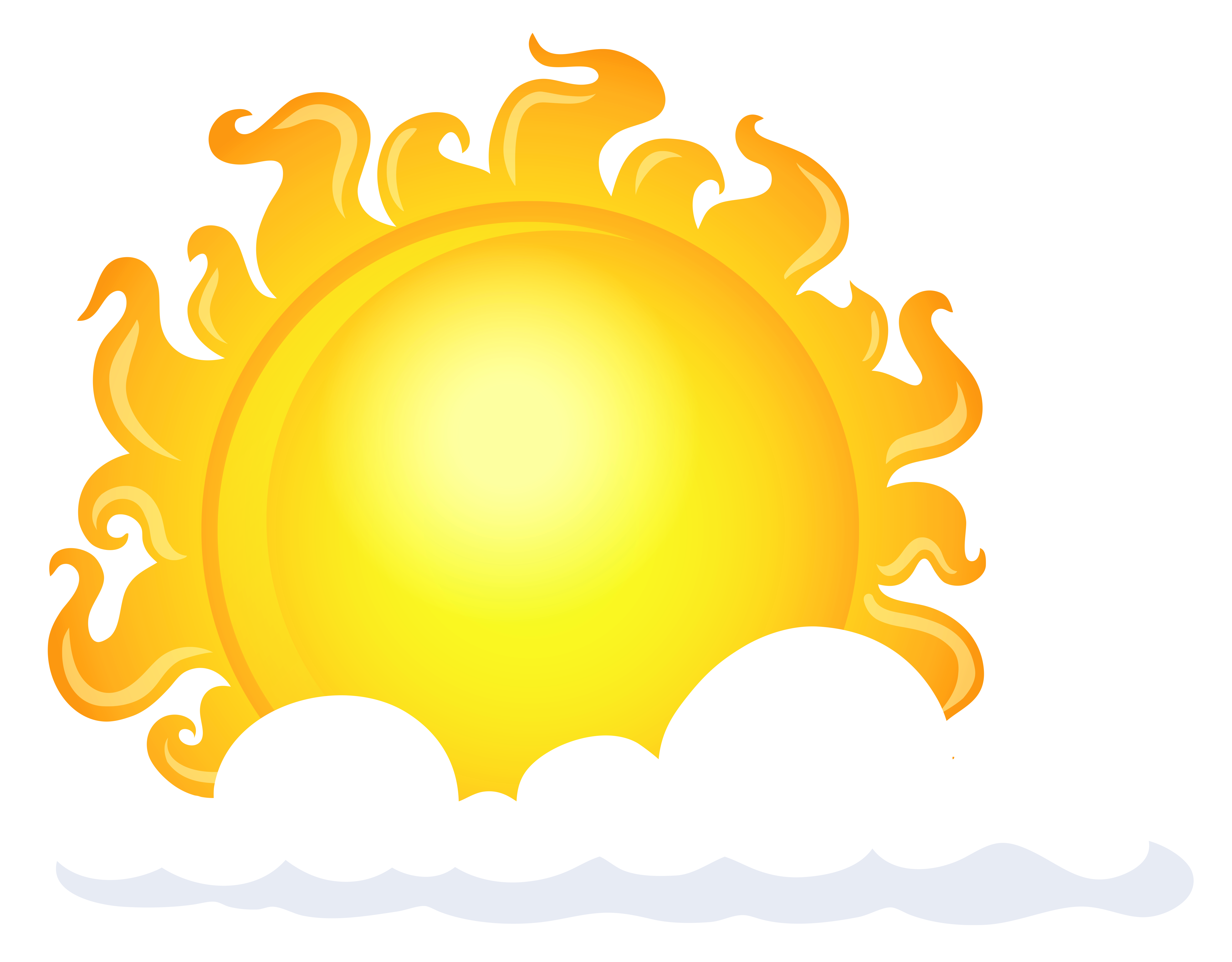 Sun Computer Yellow Cloud Wallpaper Transparent PNG Image
