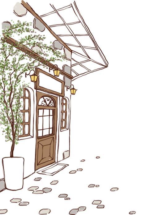 Coffee Cafe Illustration Hand-Painted Transparent PNG Image