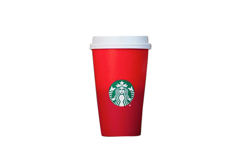 Coffee Starbucks Brand Red Cup Transparent PNG Image